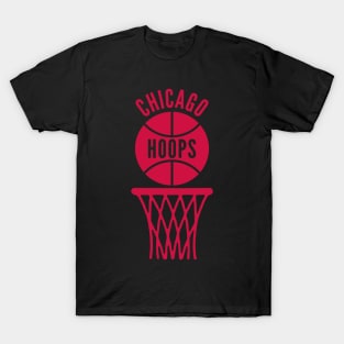 Retro Chicago Basketball Red Logo T-Shirt